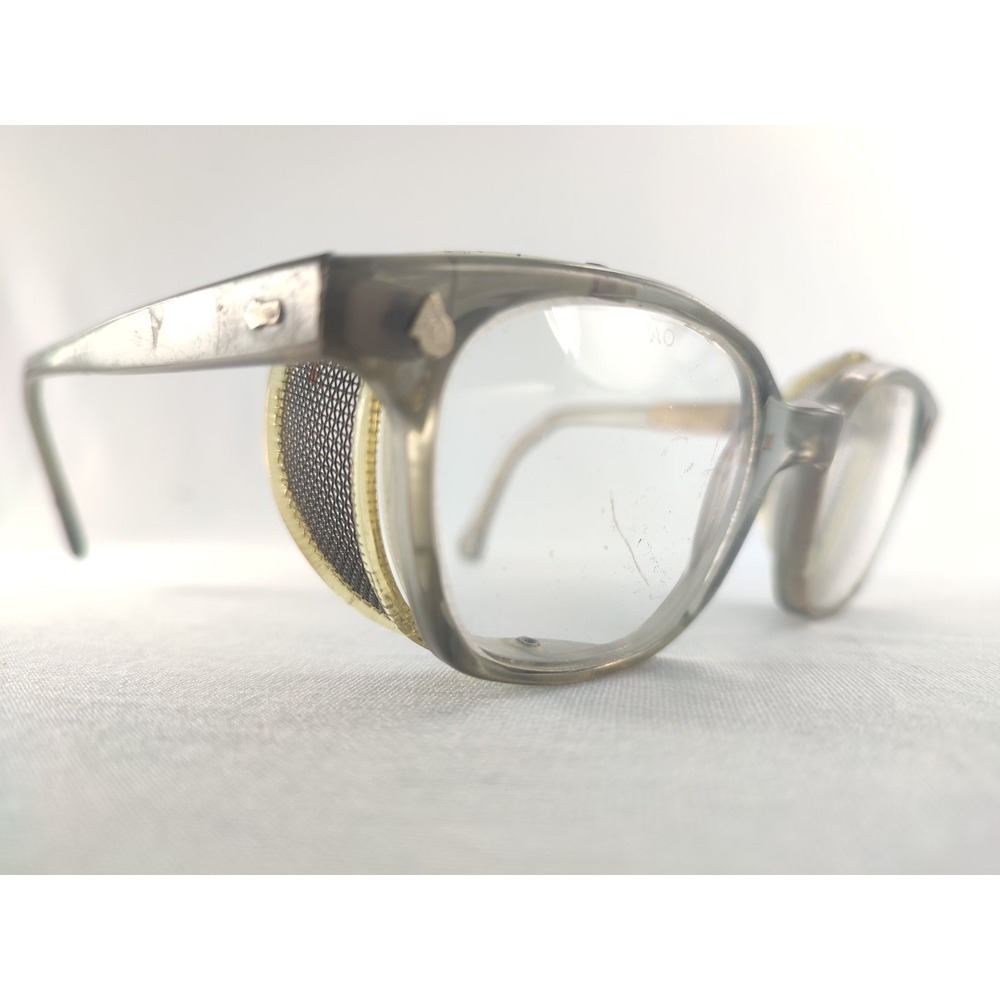 American Optical AO Flexi-Fit Safety Glasses Vintage Industrial Side Shields SM